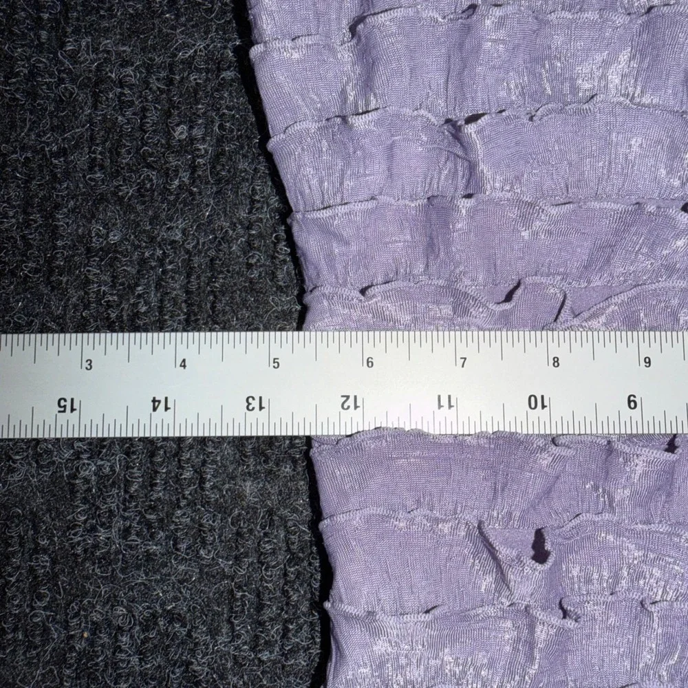 Vintage Charlotte Russe Lavender Purple Ruffle Strapless Tube Top Y2K Medium